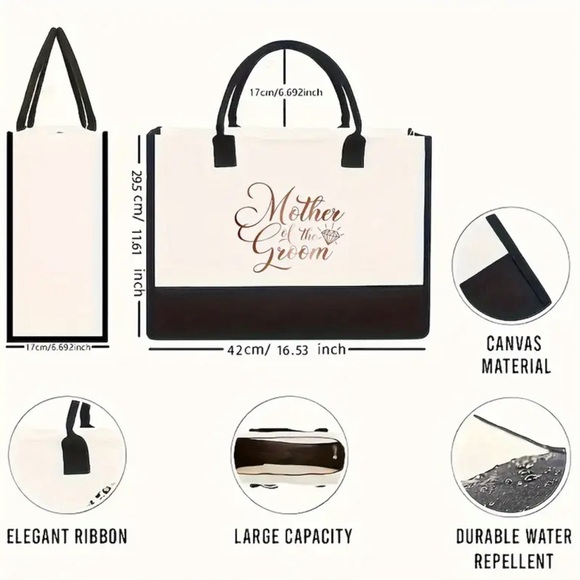 Bride Tote Bag - Spacious & Stylish Gift for Women - Perfect for Weddings - Picture 7 of 7